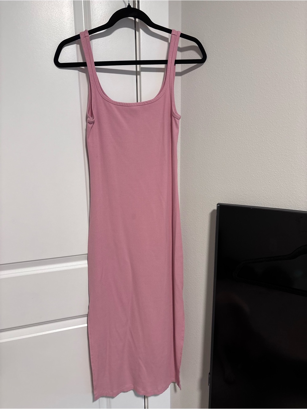 PINK Victoria's Secret Lightweight Pink Tank Maxi Dress